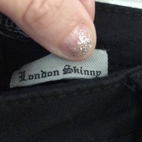 SOURCE OF WISDOM SKINNY JEANS VERY SOFT SIZE 16 BLACK NWOT EXCELLENT CONDITION - Picture 5 of 8